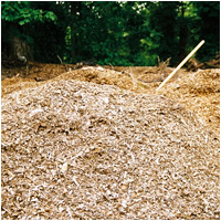 waste woodchippings